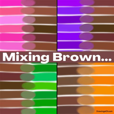 Brown Color: Fun Mixing and Exploring It! - Drawings Of...