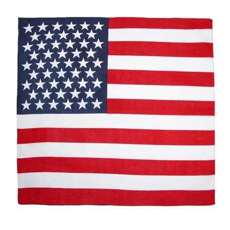 Cotton American Flag Bandanas by CTM | Bandanas at BeltOutlet.com