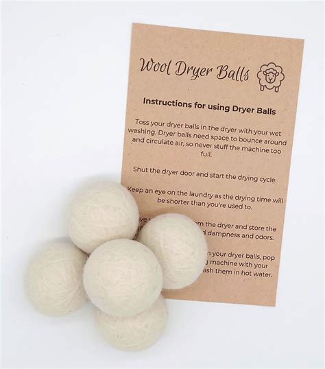 Wool Dryer Balls Instructions Printable - Etsy