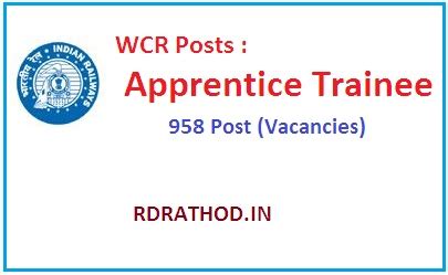 West Central Railways Recruitment 2018 : Apprentice Trainee Posts 2018 ...