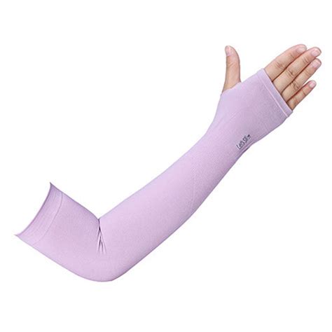 Let's Slim Arm Sleeves UV Sun Protection Arm Cover Sleeves Cooling Long ...