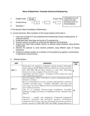 Unit 1 part I - computer organization - The main component of a ...
