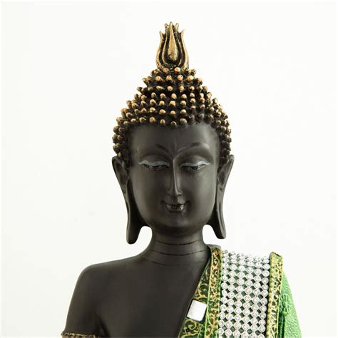 Buy Corsica Harmony Polyresin Embellished Buddha Figurine from Corsica ...
