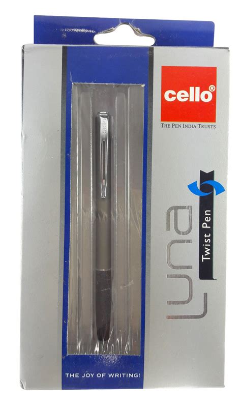 Cello Model No: 11875 Luna Slim Grey Color Twist Type Ball Pen