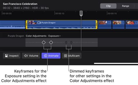 Animate effects with keyframes in Final Cut Pro for iPad - Apple ...