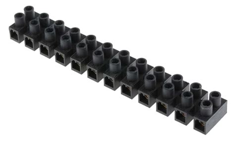 RS PRO | RS PRO Terminal Strip, 12-Way, 76A, 16 mm² Wire, Screw ...