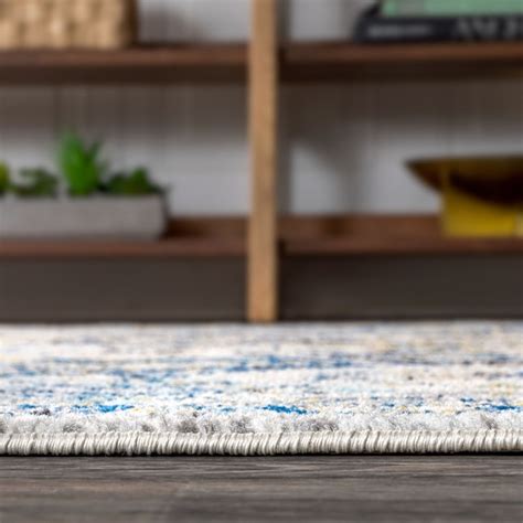 JONATHAN Y Modern Persian 8 X 10 (ft) Blue Indoor Medallion Persian Area Rug MDP205A-8 at Lowes.com