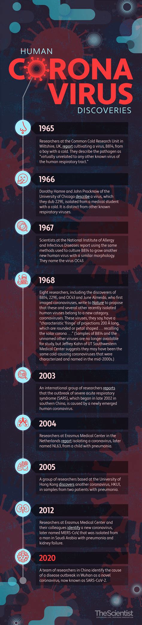 Cold Virus Timeline