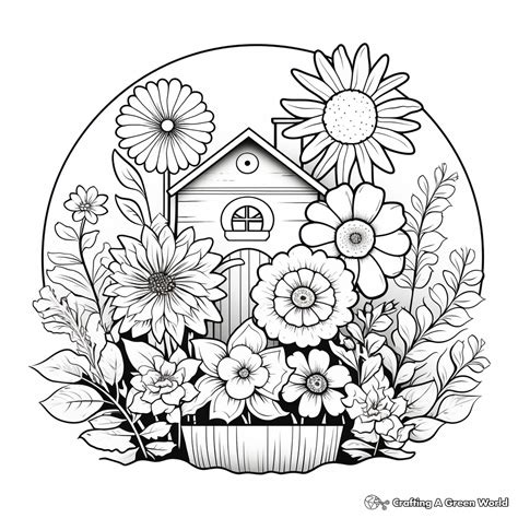 Garden For Adults Coloring Pages - Free & Printable!
