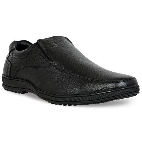 Buy KICKSFIRE Genuine Leather Formal Shoes for Men(59b-6) Black at ...