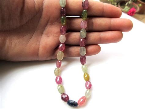 Buy Natural Multi Sapphire Faceted Oval Beads Huge 10mm to 13mm Online ...