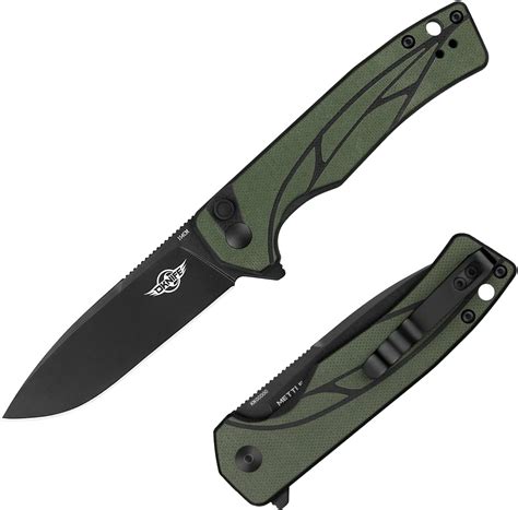 Buy OKNIFE Mettle 3.24-Inches Button Lock 154CM Stainless Steel EDC ...