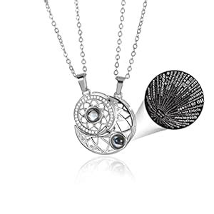 Aastha Imagine Media 2Pcs Love Heart Matching Pendant Necklace Set 100 ...