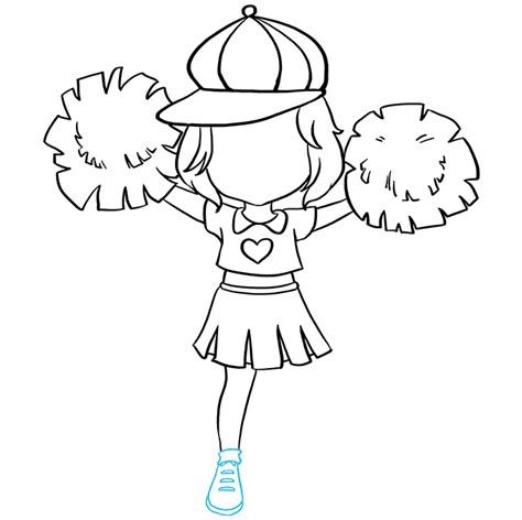 How to Draw a Cheerleader - Really Easy Drawing Tutorial
