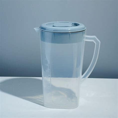TAKTUK Water Pitcher,Plastic Pitcher with Lid Carafes Mix Drinks Water ...