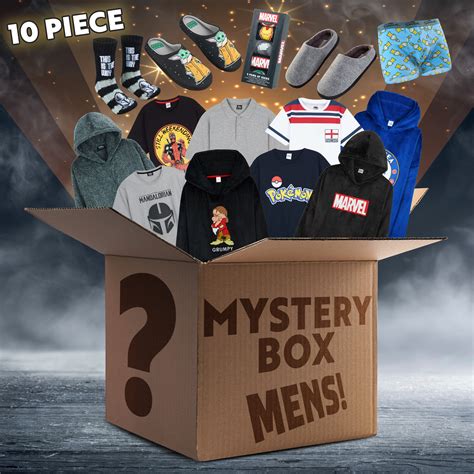 Mystery Clothing Box for Men - 10 ITEMS - Mystery Box Sets, Assorted B