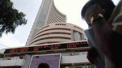 Sensex in 5-month trough, rupee hits year’s lowest point - Times of India
