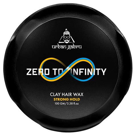 UrbanGabru Clay Hair Wax For Men: Zero to Infinity (100 gm) | Strong ...