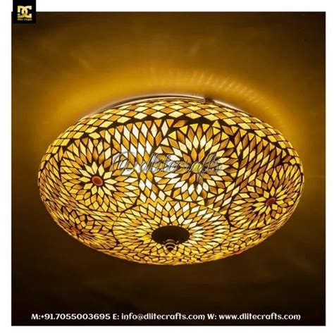 Lamps & Lighting - Ceiling - Mosaic Glass Ceiling Lamp Med Manufacturer ...