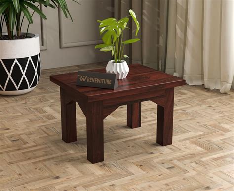 RENEWITURE Sheesham Wood Step Stool for Kitchen, Bathroom, Bedroom | 9 ...