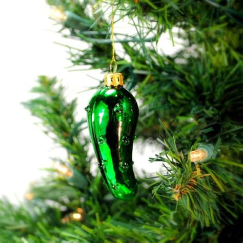 5 X PICKLE ORNAMENT - German Tradition for the Christmas Tree - Glass ...