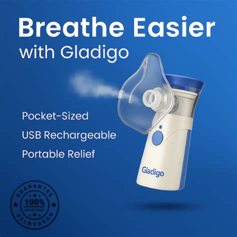 BreatheEase™ Portable Nebulizer for Instant Relief Anywhere – Gladigo
