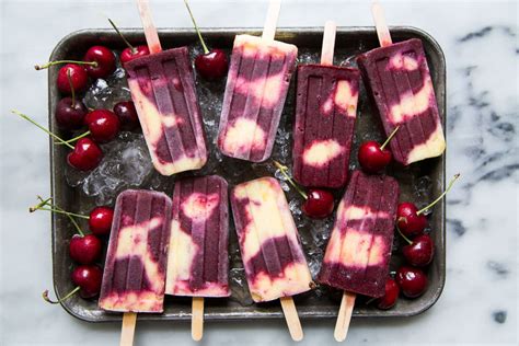 Swirled Cherry Pineapple Popsicles - The Little Epicurean