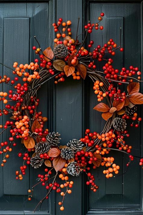 49 Fall Wreath Ideas: Eye-Catching Designs for Autumn Doors | Fall ...