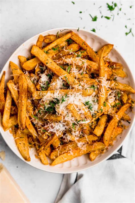 Crispy Garlic Parmesan Fries Recipe (Double Fried) | Cravings Journal