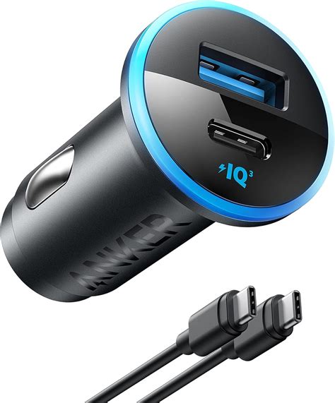 Amazon.com: Anker USB C Car Charger Adapter, 52.5W Cigarette Lighter ...