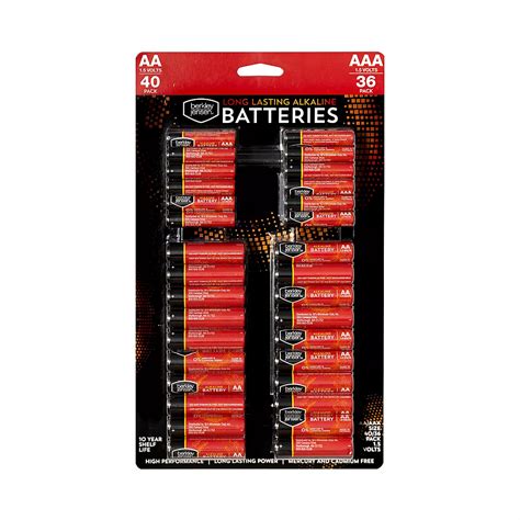 Berkley Jensen AA and AAA Alkaline Batteries Combo Pack, 76 ct. | BJ's ...