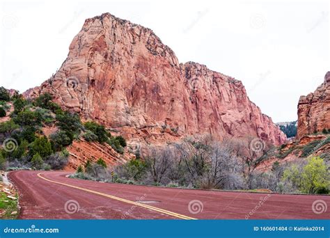 Road To Kolob Canyons in Zion National Park Stock Photo - Image of ...