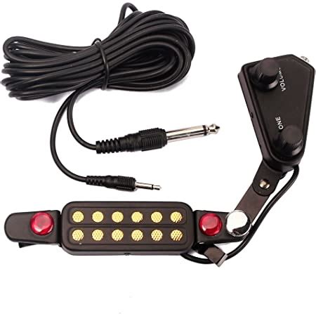 New Ginean 12 SoundHole Guitar Pickup Acoustic Electronic Sensor for ...