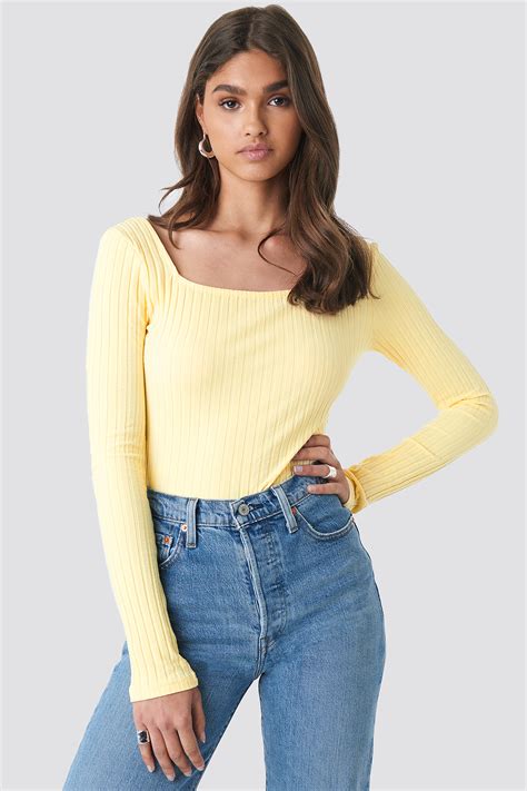 Long Sleeve Yellow Tops at Brenda Norris blog