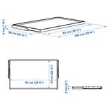 KOMPLEMENT pull-out tray, white, 100x58 cm (393/8x227/8") - IKEA