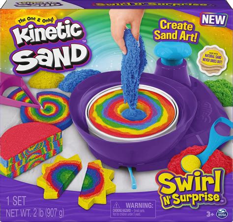 Buy Kinetic Sand Swirl N Surprise Sand Kit English Version Online in ...