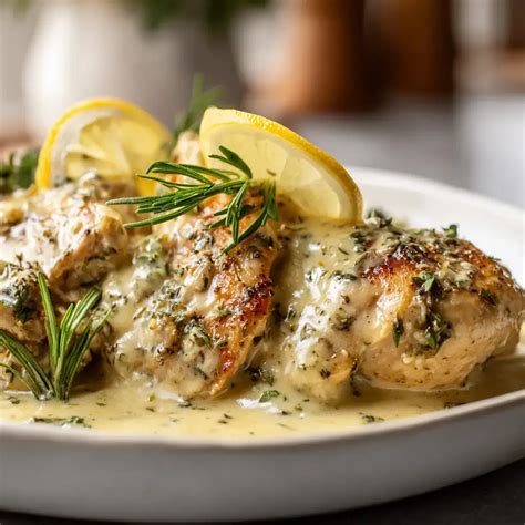 Slow Cooker Creamy Lemon Herb Chicken – Amazing 1-Pot Dinner Recipe