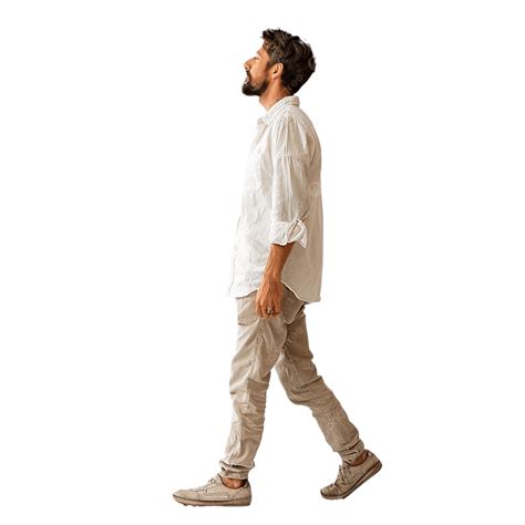 Happy Man Walking Side View, Man, Side View, Walking PNG Transparent ...