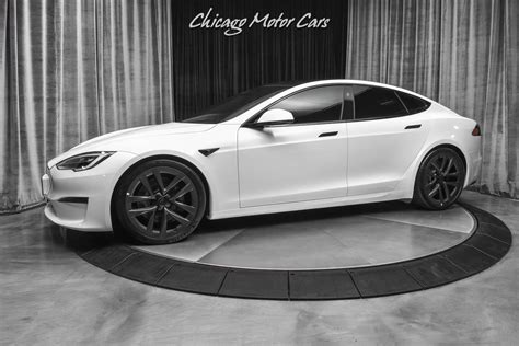 Used 2021 Tesla Model S Plaid Sedan Pearl White Full Self-Driving! 0-60 in 1.99 sec! Every ...