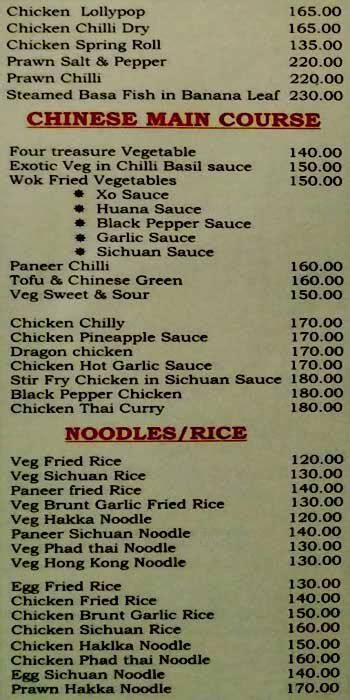 Menu at Beehive The Taste Buzz, Mumbai