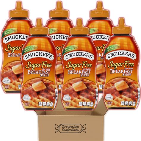 Amazon.com: Smuckers Sugar Free Breakfast Syrup, 14.5 Fl Oz (Pack of 2 ...