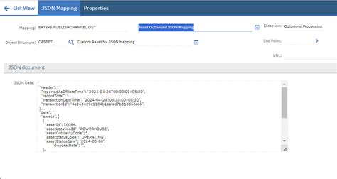 Image result for Updating JSON Data in JSON Mapping in Maximo