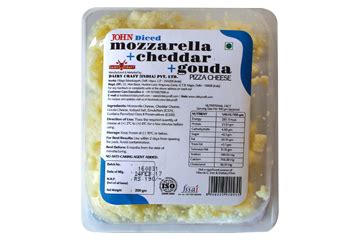 Diced Mozzarella & Cheddar & Gouda - Pizza Cheese