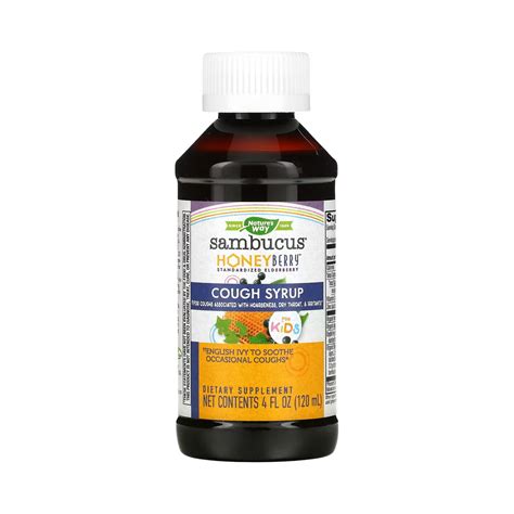 Nature's Way®, Sambucus HoneyBerry Cough Syrup For Kids (4 oz) – Maple ...