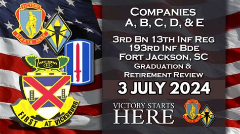 3rd Battalion 13th Infantry Regiment Basic Combat Training Graduation ...