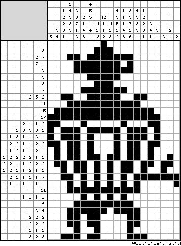Black & white Japanese crossword «Samovar»