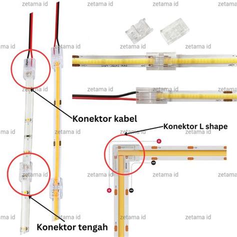 Jual Sambungan LED Strip Konektor LED Strip Smd / Cob - 8MM-L - Jakarta ...