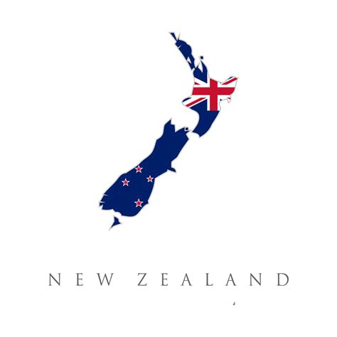 New Zealand detailed map with flag of country. New Zealand design over ...