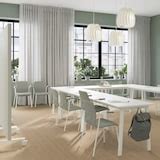 MITTZON conference table, white, 140x68x75 cm (551/8x263/4x291/2") - IKEA