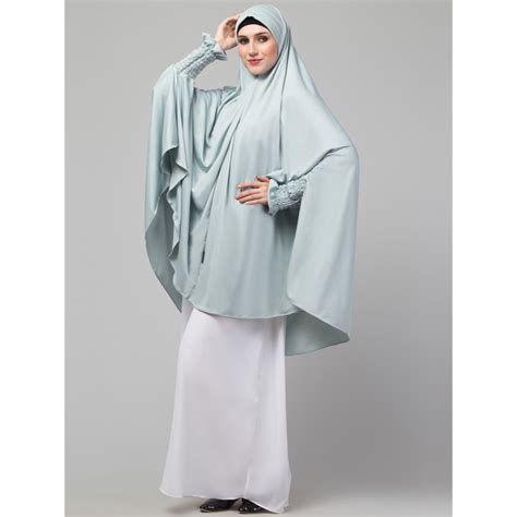 Nazneen stretchable smoking at wrist knee length Jilbab cum prayer ...